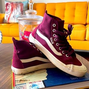 Burgundy- Hi-Top Vans